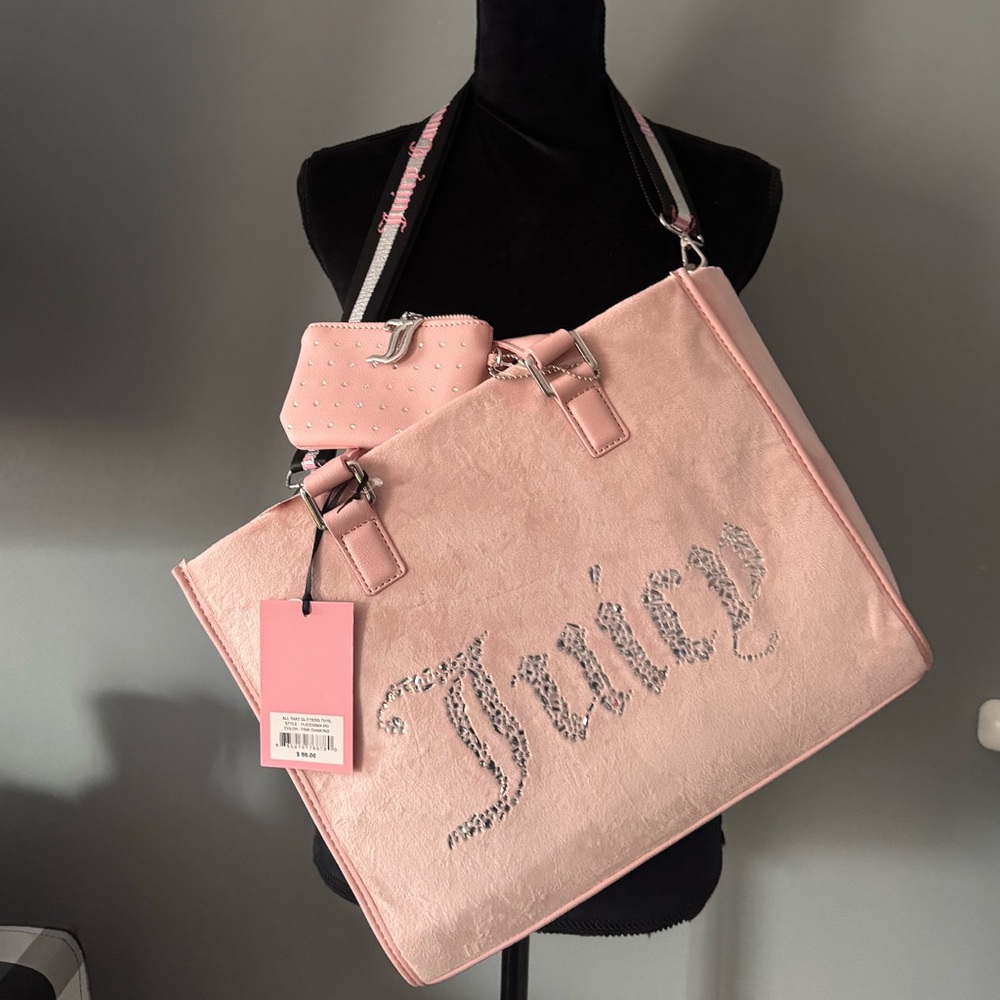 Juicy Couture All That Glitters Pink Diamond Tote Bag